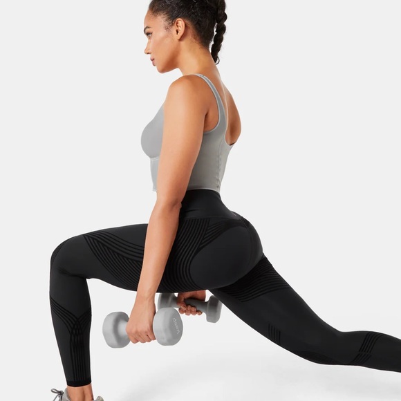 (Lot of 4) Full length Body Sculpt Leggings (Reversible Wear)  3 black 1 brown - Picture 3 of 11